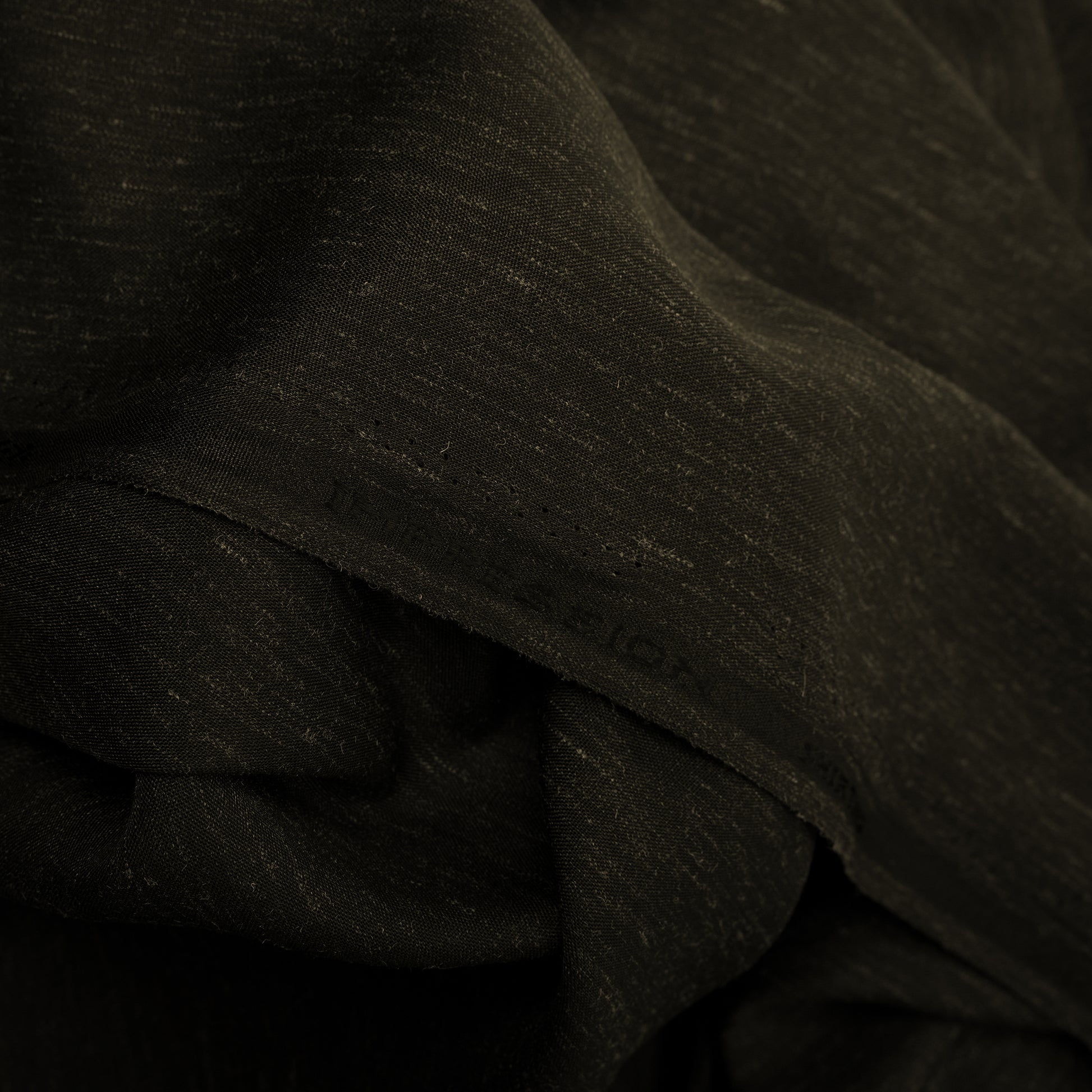 Mocha Brown Impression Wash & Wear, Self Design Poly Viscose Blend with Soft Finish 