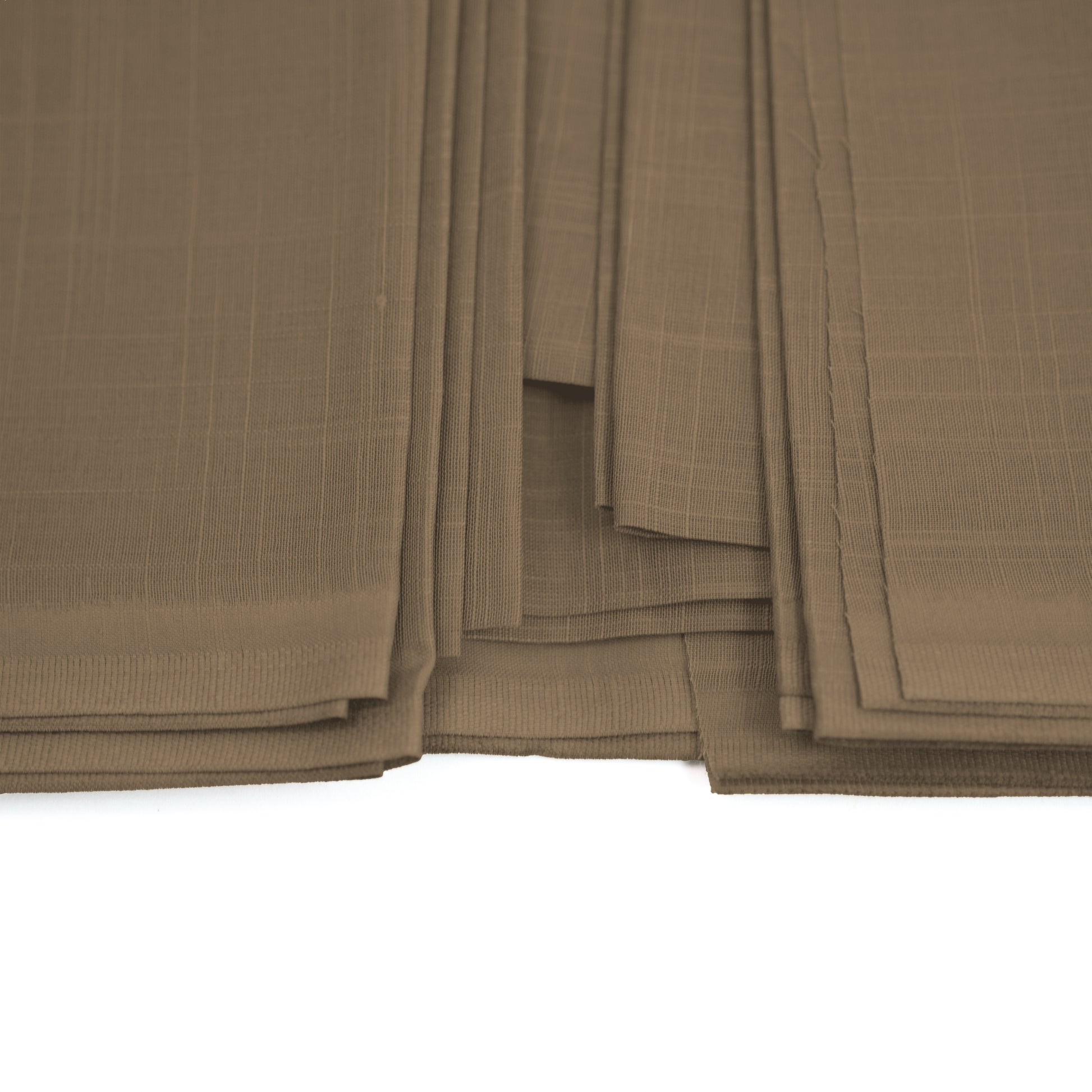 Tiger Cotton Slub | Self-Design Silver Finish (54” Width) Moss Brown 