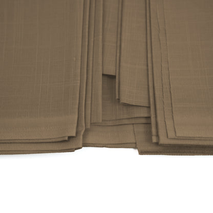 Tiger Cotton Slub | Self-Design Silver Finish (54” Width) Moss Brown 