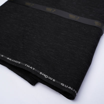 Impression Wash & Wear, Self Design Poly Viscose Blend with Soft Finish Onyx Grey 